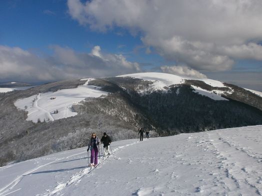 crête vosges en raquette la bresse